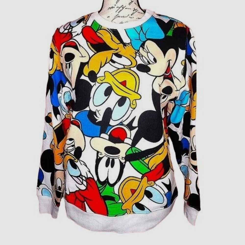 Disney Characters Mickey Mouse Women's Pullover Sweater XS